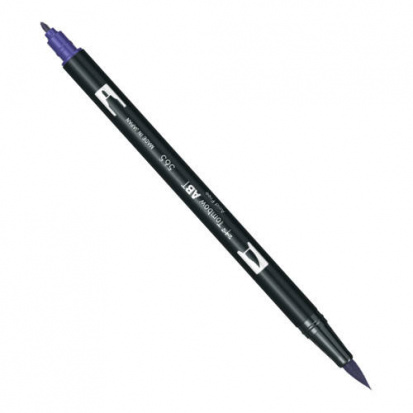Маркер-кисть "Abt Dual Brush Pen" 565 темно-синий